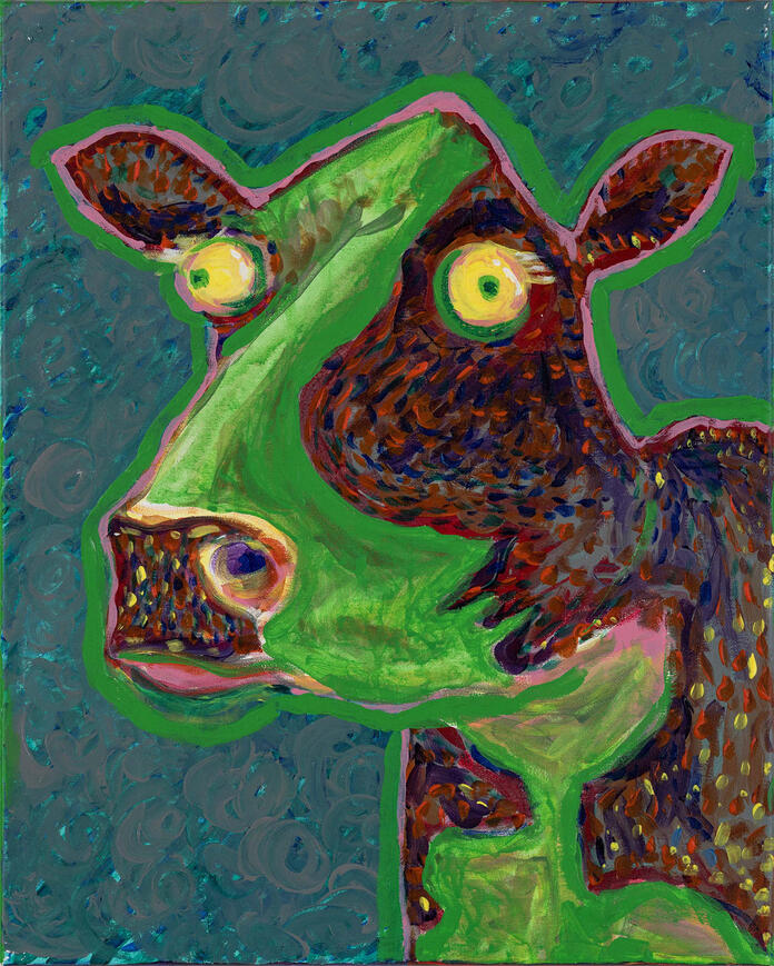 Green cow